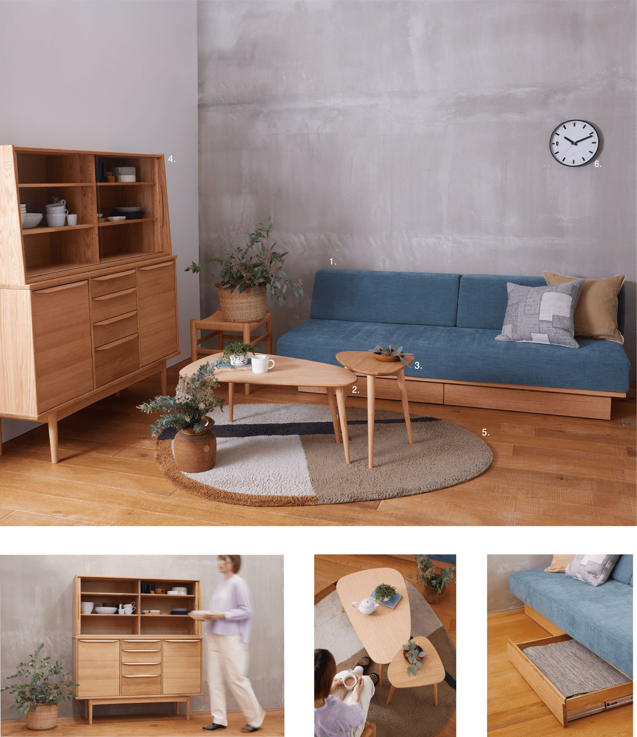 モモナチュラルコーディネート