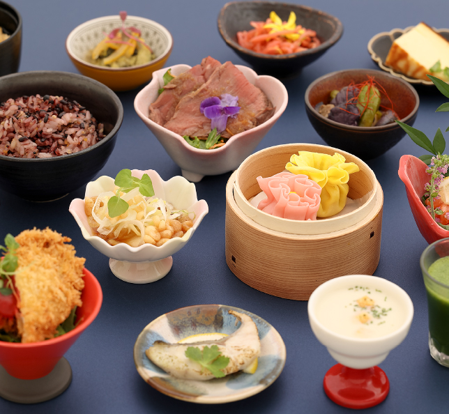 一汁十二菜膳（ズーム）