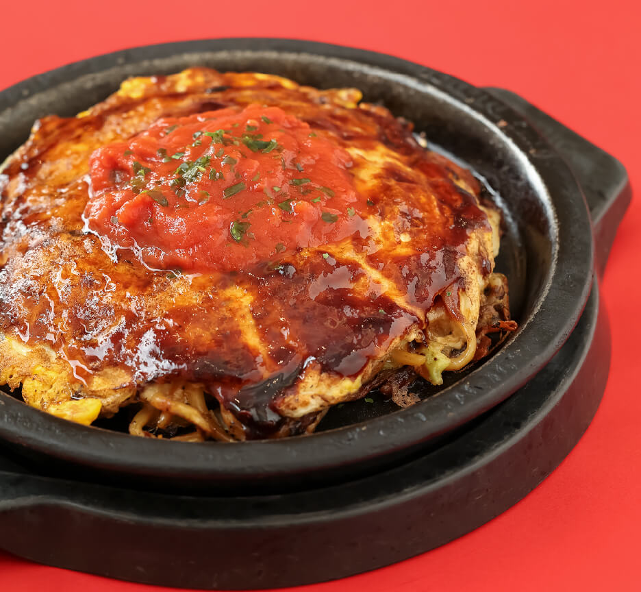 トマトとチーズのモダン焼（ズーム）