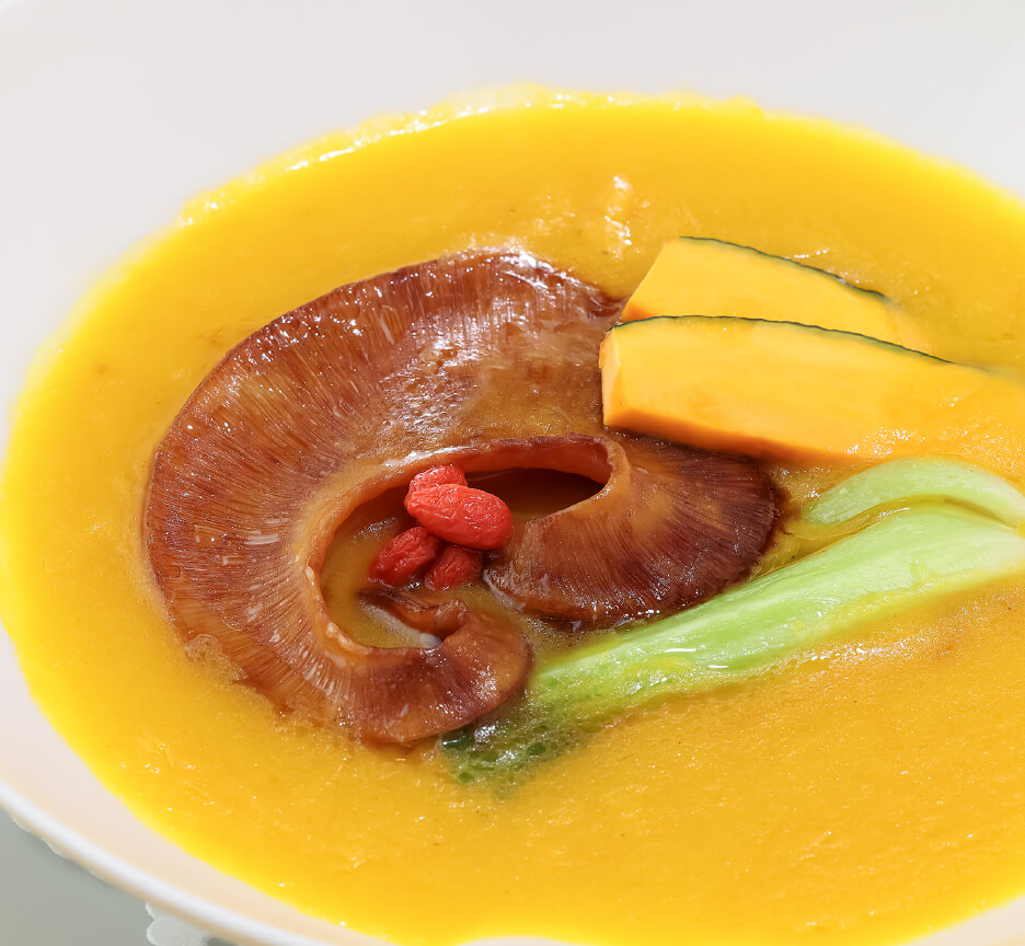 フカヒレの姿煮 パンプキン風味（ズーム）