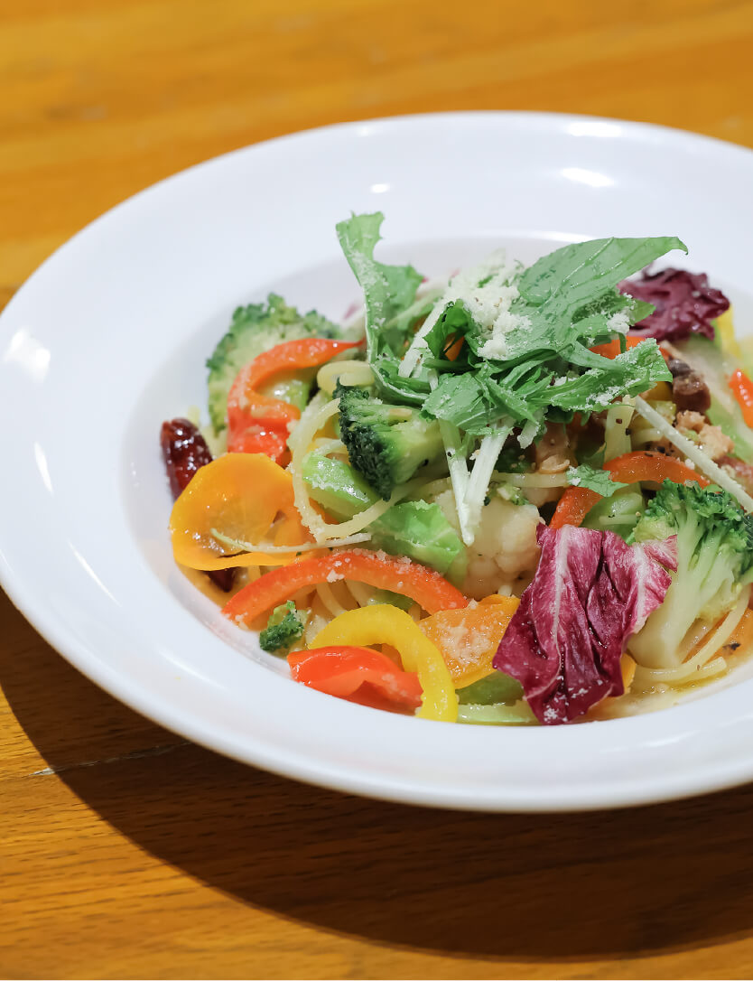 菜園風10種野菜のペペロンチーノ[寄り]