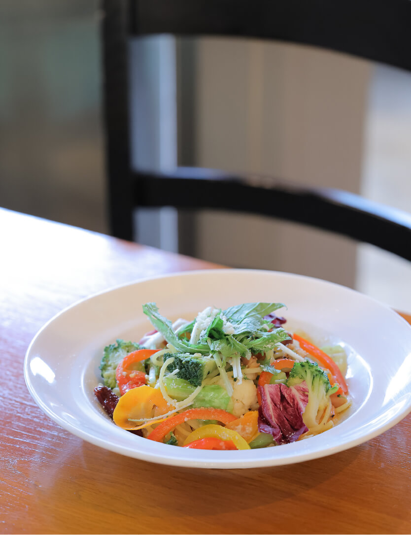 菜園風10種野菜のペペロンチーノ[引き]