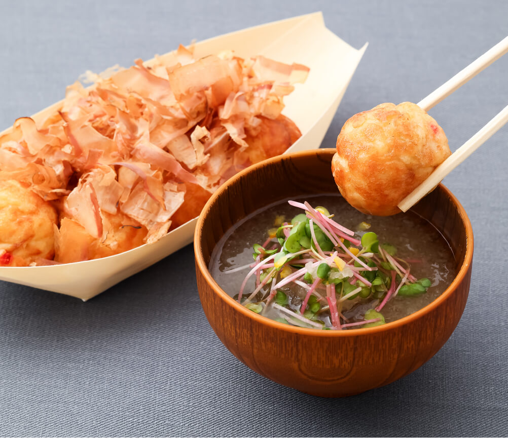 みぞれ出汁たこ焼き