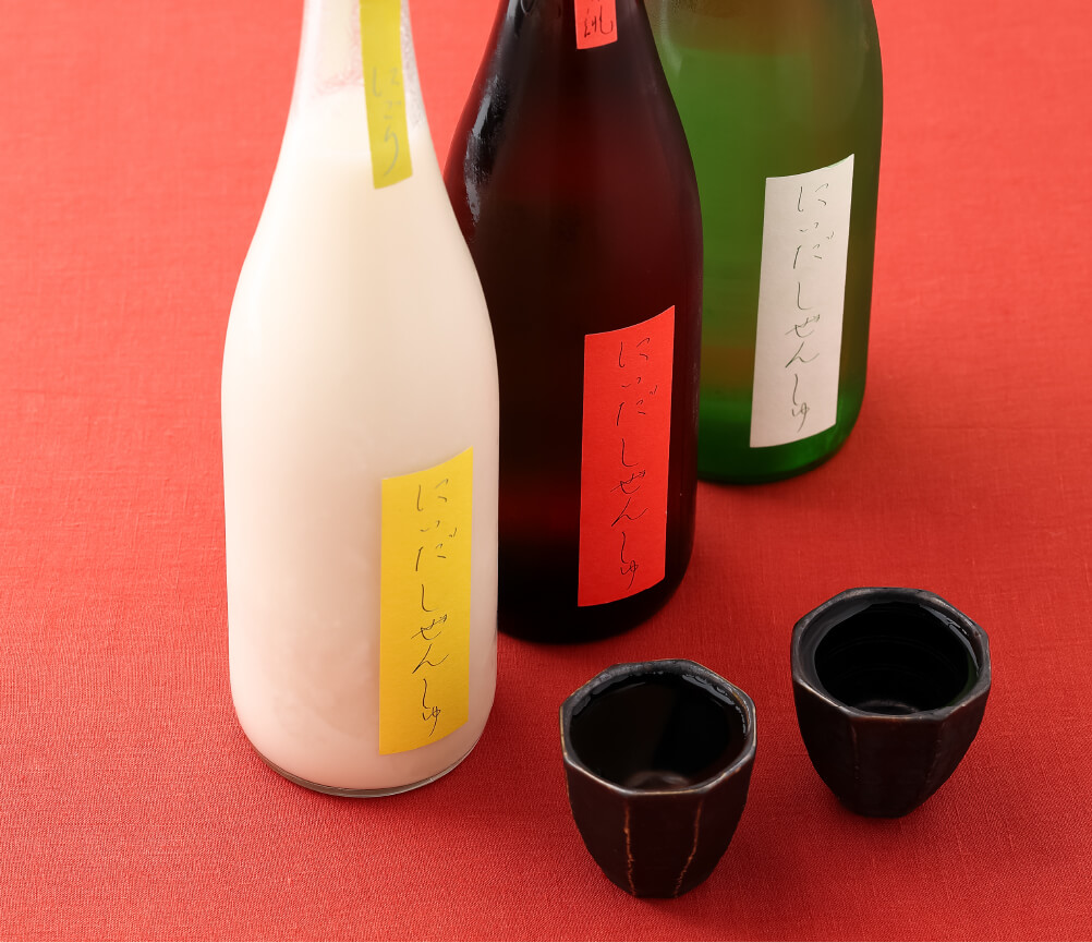 「酒粕おでん大根」と「しぜんしゅ」のヘルシーセット