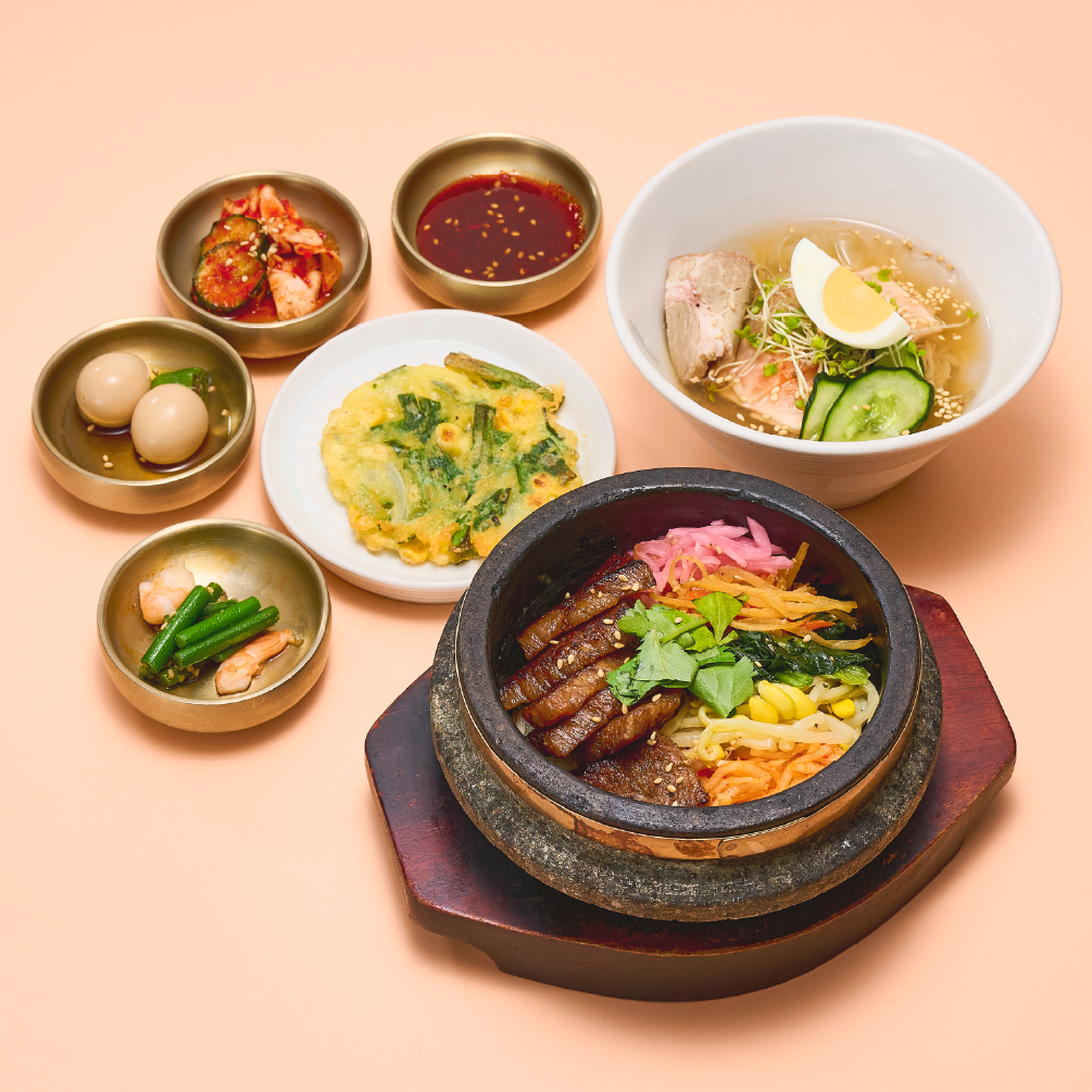 黒毛和牛石焼ビビンバ＆冷麺セット[引き]