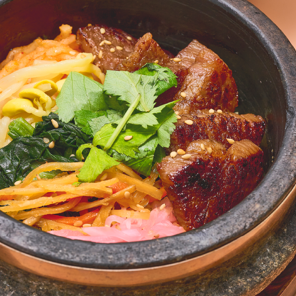 黒毛和牛石焼ビビンバ＆冷麺セット[寄り]