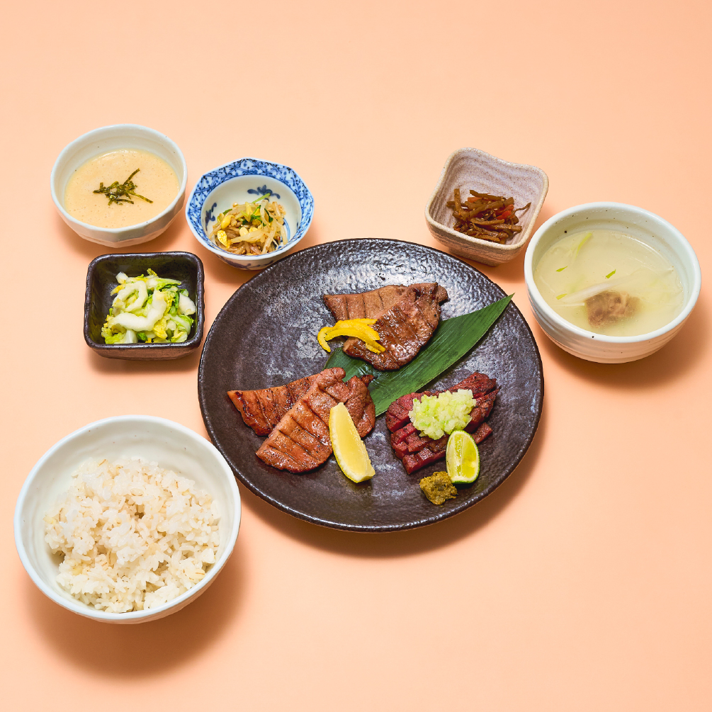 夏の柑橘牛たん食べ比べ御膳[引き]
