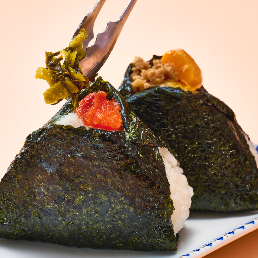 鶏そぼろ＋卵黄醤油漬け／高菜炒め＋辛子明太子[寄り]